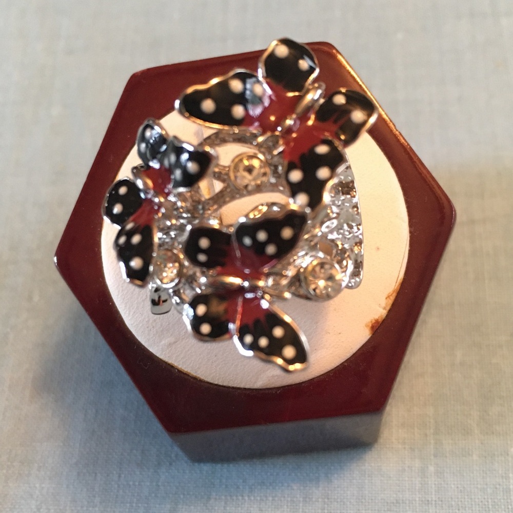 Andrew Hamilton Crawford Butterfly Ring Size 7
